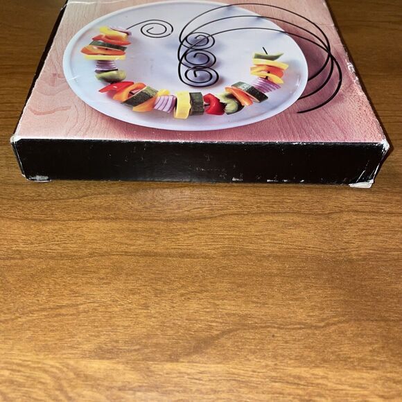 Set of 4 Nonstick Circle Kabob Skewers 7.5 Inches Diameter Great American - Picture 2 of 8